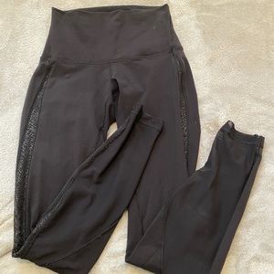 LULULEMON BLACK MESH LEGGINGS